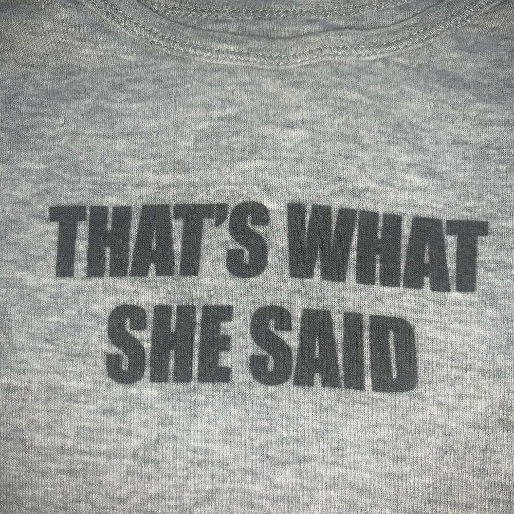 Baby Office That’s What She Said Onesie 6M 9M